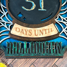 Load image into Gallery viewer, Handcrafted Halloween Countdown Chalkboard Sign