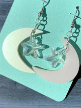 Load image into Gallery viewer, Moon and Star Dangling Drop Earrings - Bel Creative Arts