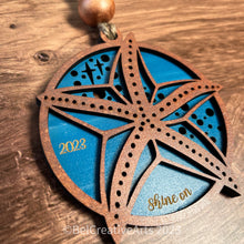 Load image into Gallery viewer, Starfish ornament, beach decor, beach lovers gift, made in USA