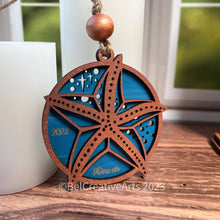 Load image into Gallery viewer, Starfish ornament, beach decor, beach lovers gift, made in USA