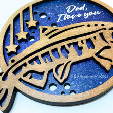 Load image into Gallery viewer, Fish ornament, Father's Day gifts, fishing decor, hand made in USA