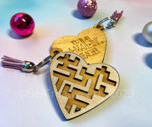 Load image into Gallery viewer, Teacher Appreciation heart maze puzzle, fidget toy, made in USA