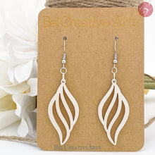 Load image into Gallery viewer, Conch Shell Shimmery Dangling Drop Earrings - Bel Creative Arts