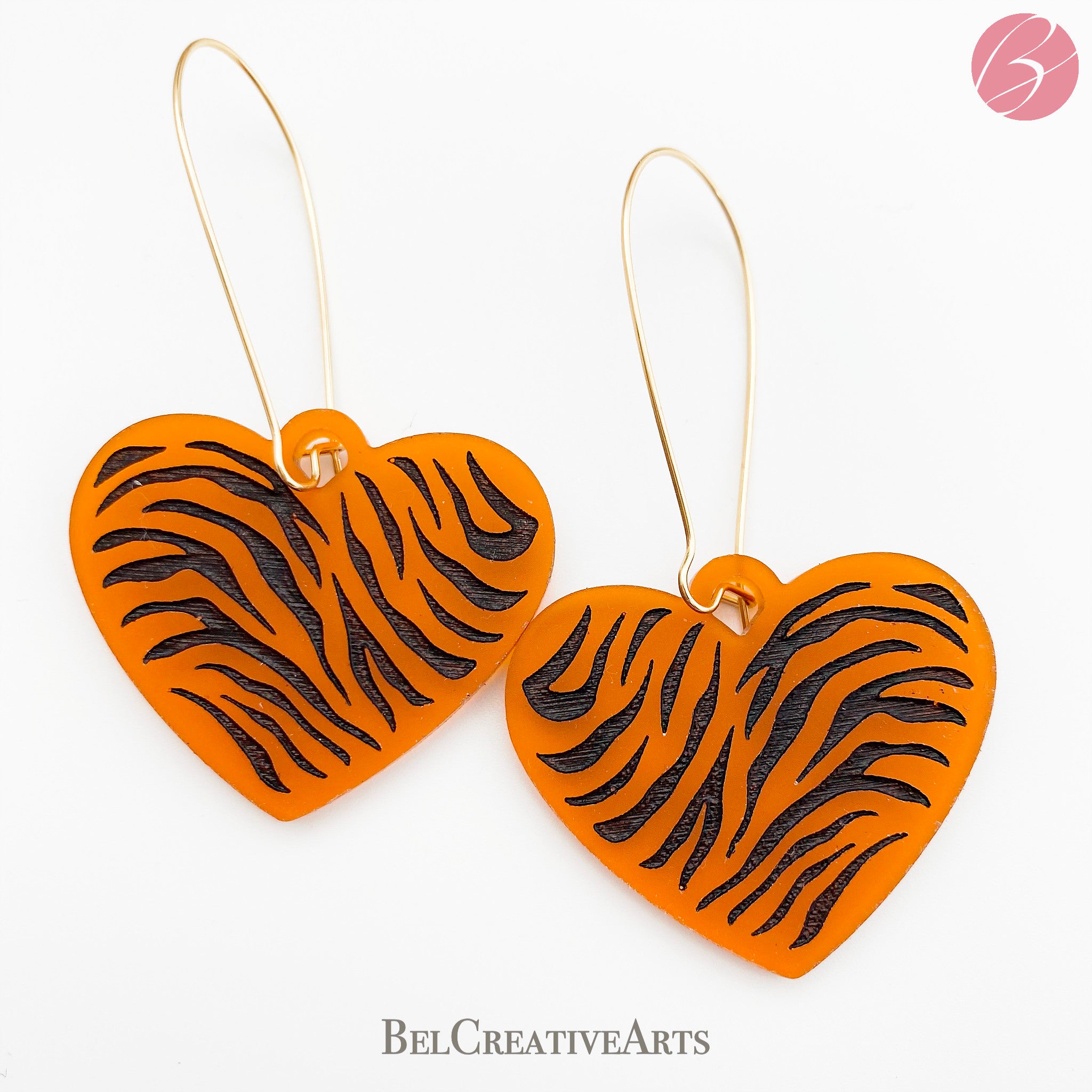 Tiger sales print earrings