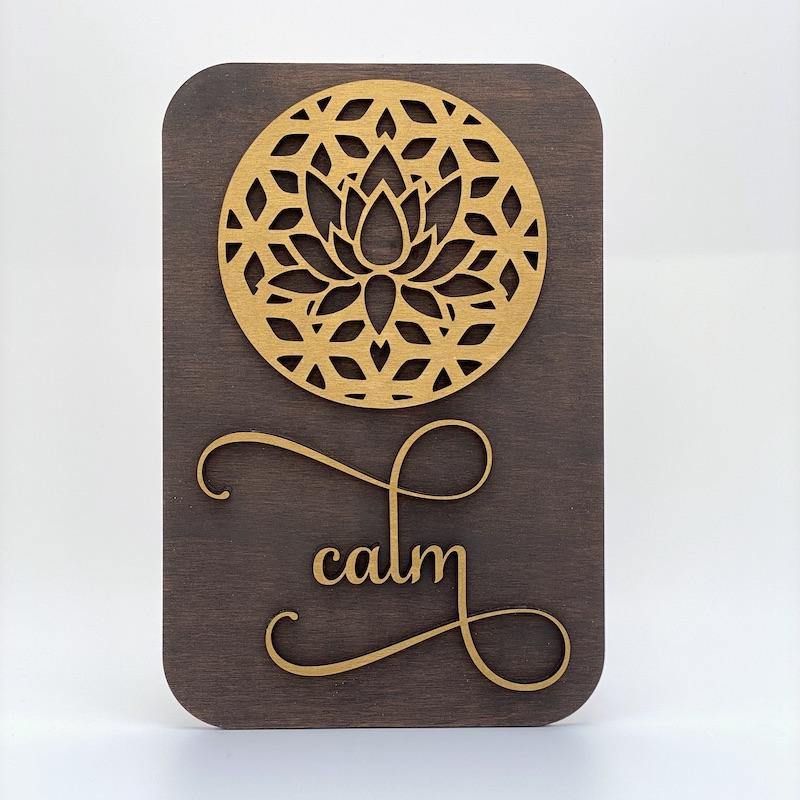 Meditation Wall Art - Lotus / Calm - Bel Creative Arts