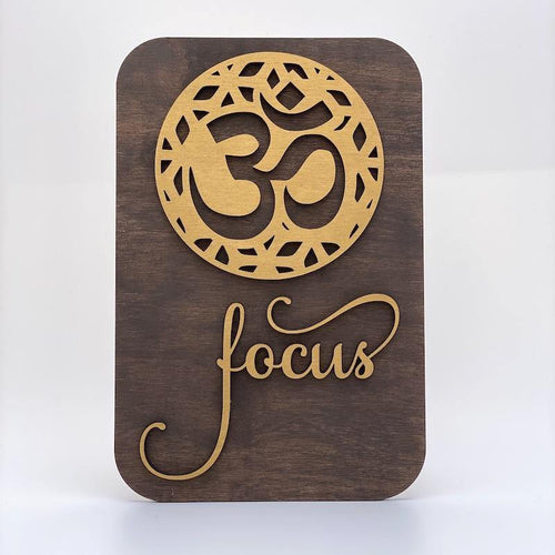 Meditation Wall Art - Om / Focus - Bel Creative Arts