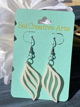 Load image into Gallery viewer, Conch Shell Shimmery Dangling Drop Earrings - Bel Creative Arts
