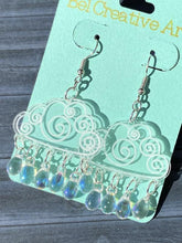 Load image into Gallery viewer, Rainy Day Cloud Dangling Drop Earrings - Bel Creative Arts
