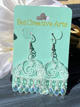 Load image into Gallery viewer, Rainy Day Cloud Dangling Drop Earrings - Bel Creative Arts
