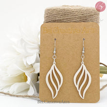 Load image into Gallery viewer, Conch Shell Shimmery Dangling Drop Earrings - Bel Creative Arts
