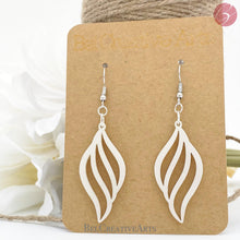 Load image into Gallery viewer, Conch Shell Shimmery Dangling Drop Earrings - Bel Creative Arts
